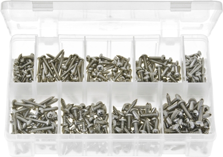 STAINLESS STEEEL SELF-TAPPING SCREWS PAN HEAD - POZI (450) STAINLESS STEEEL SELF-TAPPING SCREWS PAN HEAD - POZI (450)