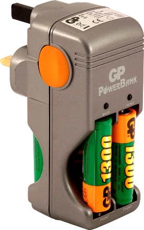 GP BATTERY CHARGER AA & AAA NIMH SLIM POWERBANK GP BATTERY CHARGER AA & AAA NIMH SLIM POWERBANK