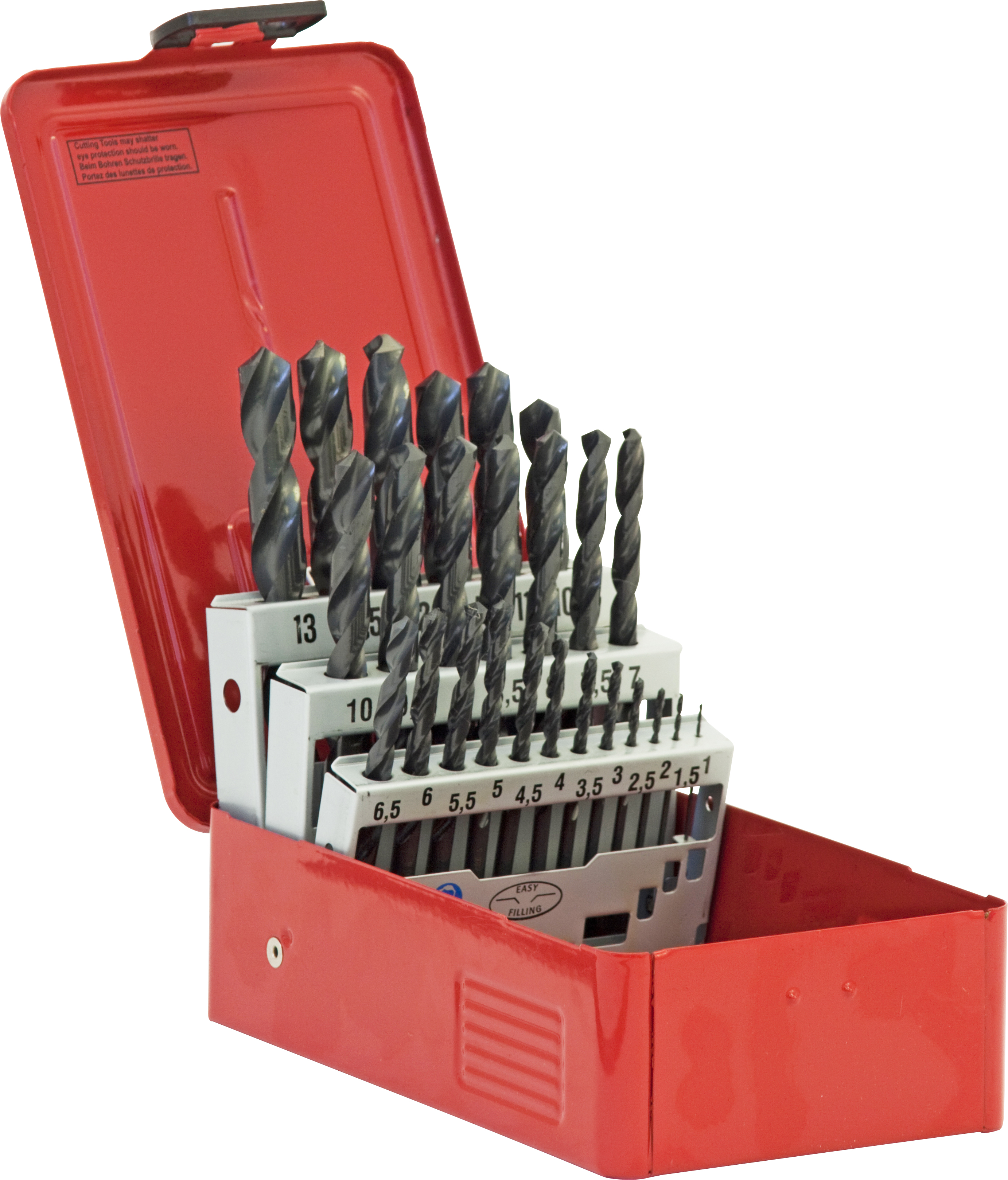 DORMER A100 HSS JOBBER TWIST DRILL SET 25 PIECE METRIC 204 DORMER A100 HSS JOBBER TWIST DRILL SET 25 PIECE METRIC 204