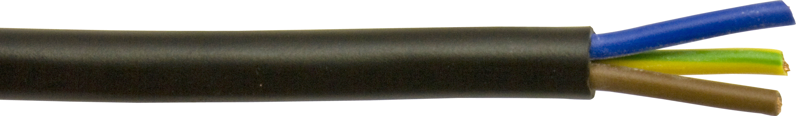 MAINS CABLE 3 CORE 50M BLACK PVC 1.5MM