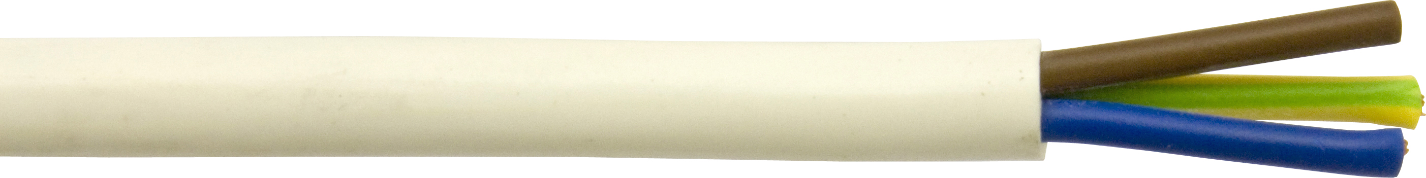 MAINS CABLE 3 CORE 50M WHITE PVC 1.5MM