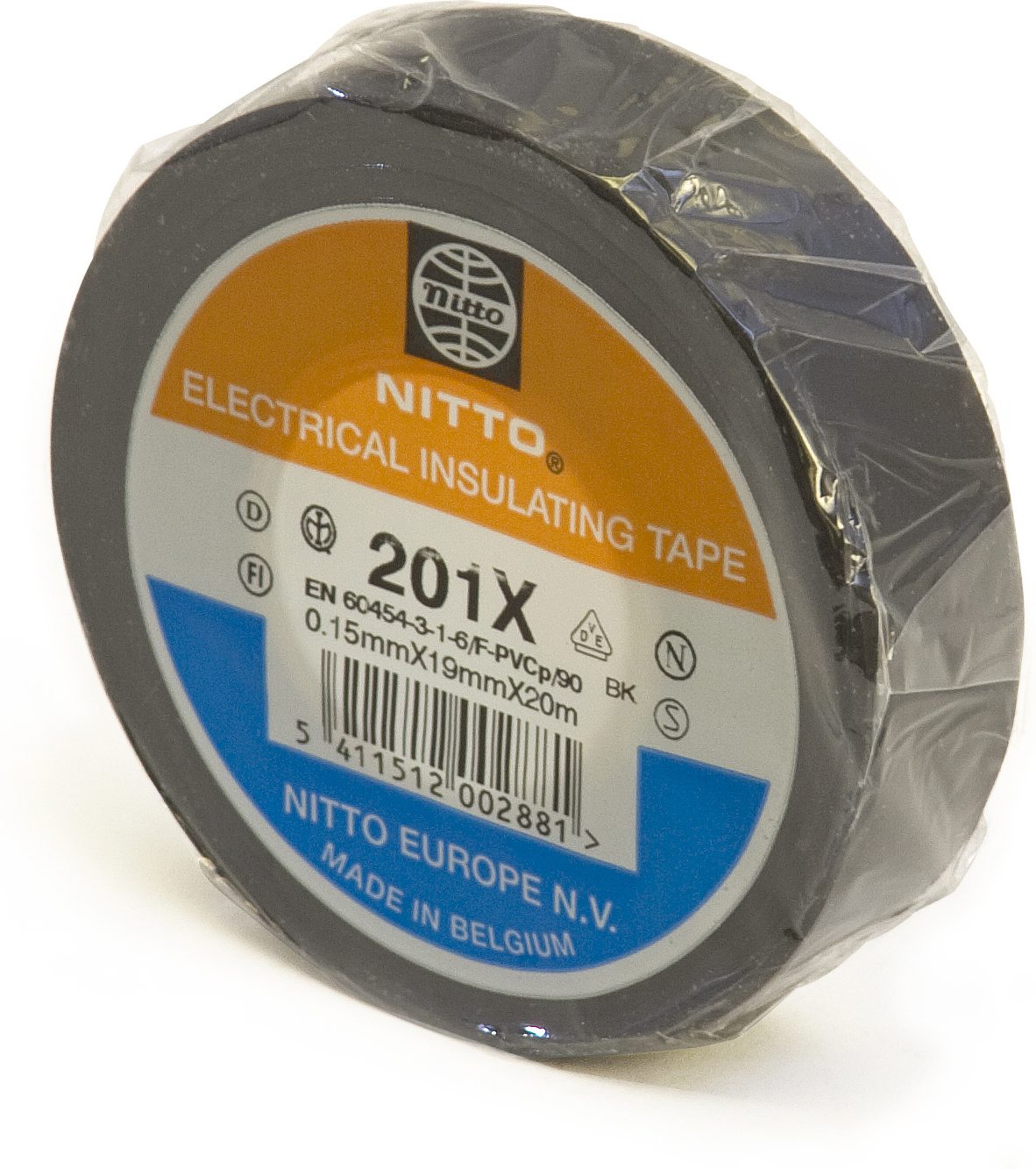 NITTO 201X INSULATION TAPE BLACK 18MM x 20M (10) NITTO 201X INSULATION TAPE BLACK 18MM x 20M (10)