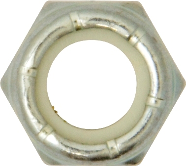 1/2" NYLON LOCK NUTS UNF (50) ZINC BS 4929 NUT