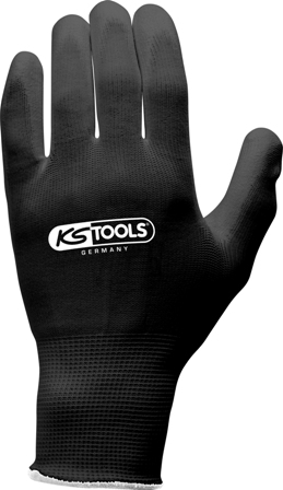 KS TOOLS MICRO-FINE WOVEN GLOVES - BLACK LARGE (12) KS TOOLS MICRO-FINE WOVEN GLOVES - BLACK LARGE (12)