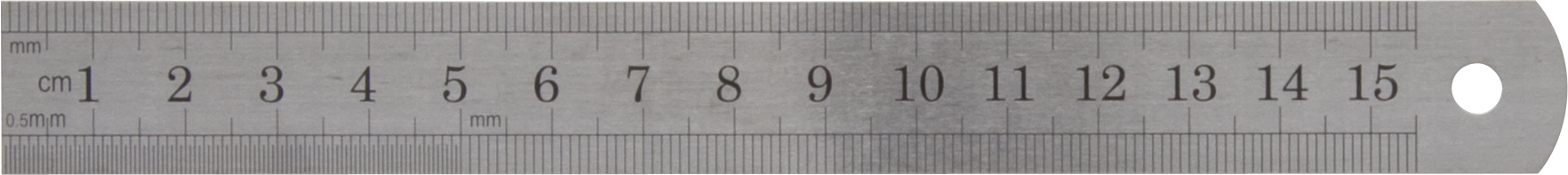 STEEL RULER 15CM 6" FLEXIBLE STAINLESS STEEL