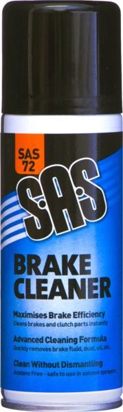 BRAKE & CLUTCH CLEANER 200ML AEROSOLS (12) SAS72 SPRAY